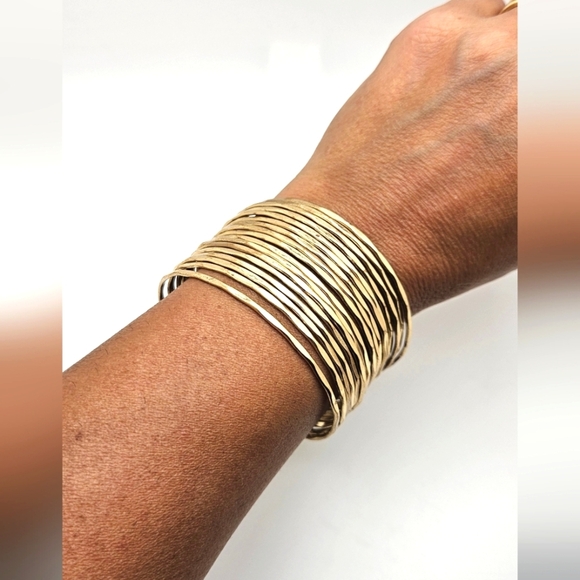 Jewelry - 🟢3/$19🟢 Multilayer Gold Cuff Bracelet Casual Formal Office